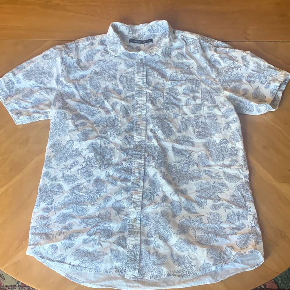 19ninety:one button down short sleeve shirt